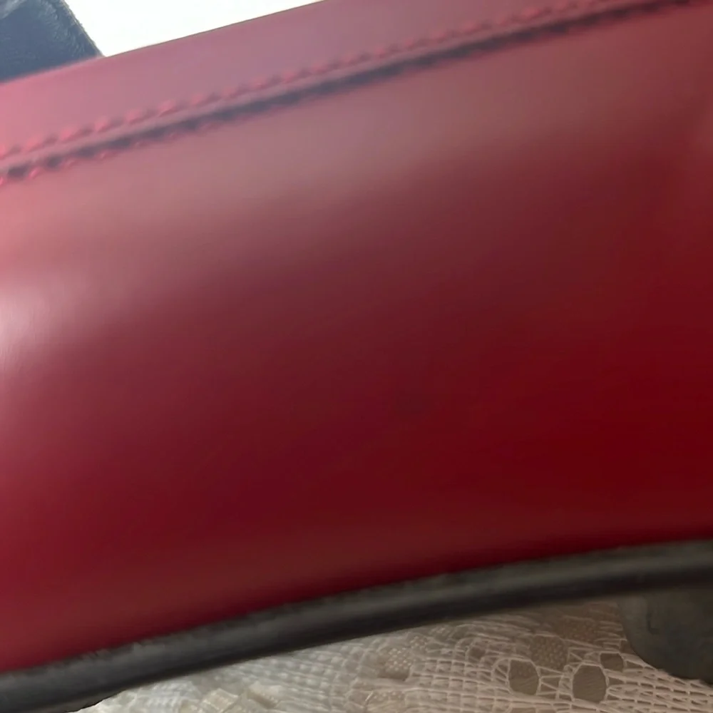 Coach Red Leather Loafers - Picture 12 of 16